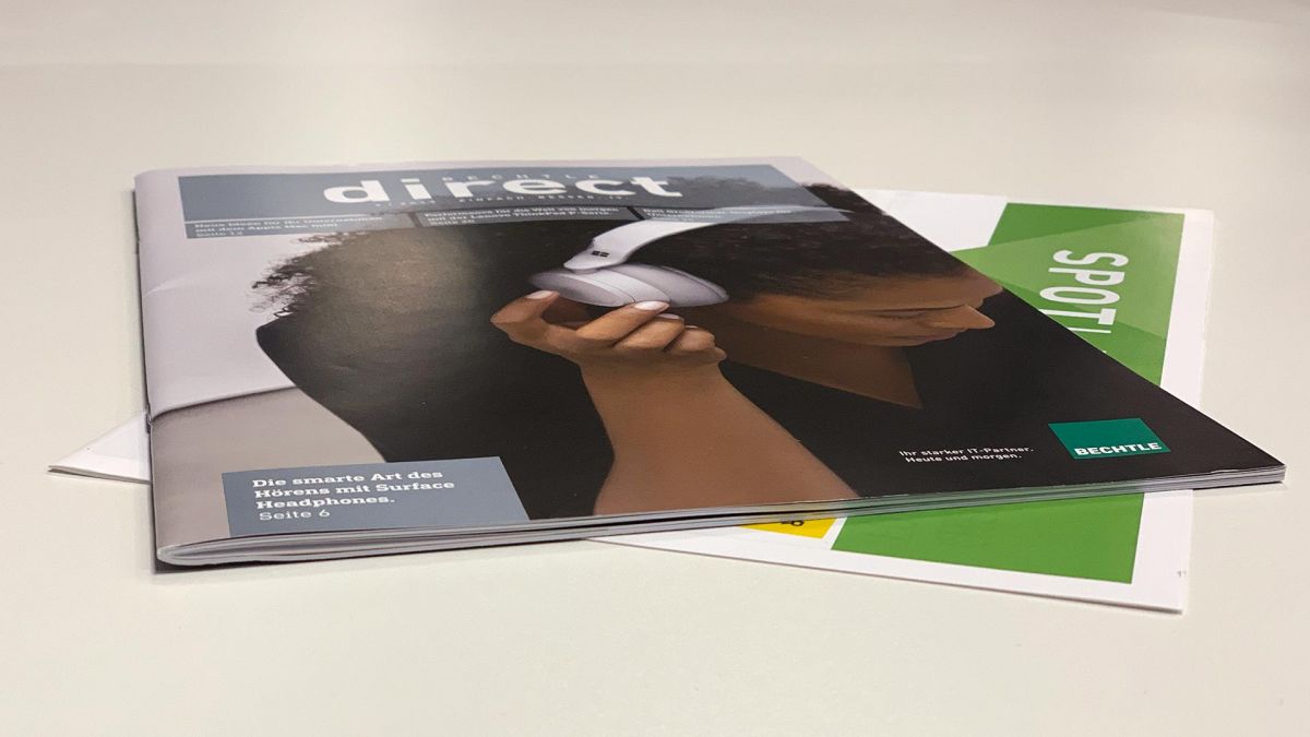 Grafikdesign, Broschuere, Produktkatalog, Gestaltung für Bechtle AG